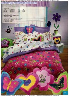 an advertisement for children's bedding and accessories