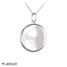 Beautiful and classic, this round locket necklace features places for two photos and a snap-clasp closure. Personalize yours with meaningful engravings and upload your photos to be printed and inserted, or add your own at home. This treasured keepsake pendant is available in sterling silver, 18K gold-plated silver, and 10K white or yellow gold with a choice of matching chains.
We will print your photos on your choice of photo-quality paper or sterling silver metal, cut them to fit, and carefully Round Locket Necklace, Unique Photos, Round Locket, Photo Locket Necklace, Photo Engraving, Photo Locket, Shiny Things, Metal Necklaces, Locket Necklace