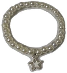 Elegant Everyday Bracelets With Star Charm, Elegant Adjustable Charm Bracelet With Star Charm, Beaded Bracelets With Star Charm For Gifts, Adjustable Bracelets With Star Charm, Adjustable Bracelets With Star Charm And Round Beads, White Jewelry With Star Charm And Round Beads, Silver Beaded Star Bracelets, Silver Beaded Bracelets With Star Charm, Silver Beaded Bracelet With Star Charm And Round Beads