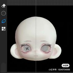 an image of a baby doll with big eyes