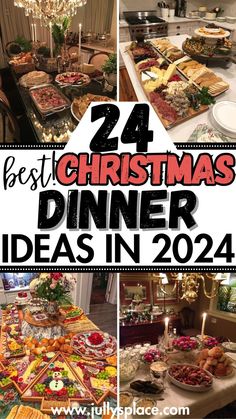 christmas dinner ideas, christmas dinner, christmas party food ideas, christmas food ideas, christmas menu ideas, christmas appertizers Xmas Dinner Menu, Christmas Dinner Party Recipes, Nontraditional Christmas Dinner, Christmas Potluck Dishes, Christmas Dinner Main Course, Christmas Turkey Dinner, Christmas Party Food Ideas