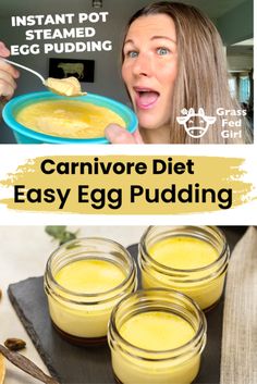 Carnivore Diet Easy Steamed Egg Pudding with Instant Pot Recipe Steamed Egg Pudding, Instant Pot Custard, Carnivore Egg Pudding, Carnivore Smoothie Recipes, Carnivore Diet Recipes Instant Pot, Egg Custard Carnivore, Instant Pot Egg Custard, Carnivore Egg Drop Soup, Carnivore Egg Custard Recipes