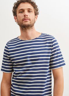 With its short sleeves, the LEVANT MODERNE French sailor shirt has a summery sea-side feel. With a cheeky wink, it reminds us that fishermen themselves would cut the sleeves off their shirts for comfort in Summer. Suitable for both women and men.Straight shape.Measurements for size Medium : total length is 68cm, half bust girth: 48cm, sleeve length: 25cm.Made in Saint-James, Normandy, France. 100% lightweight cotton jersey. French Sailor, Breton Stripe Shirt, Sailor Shirt, Sea Side, Normandy France, Striped Short Sleeve Shirt, Saint James, Cotton Lights, Striped Shorts