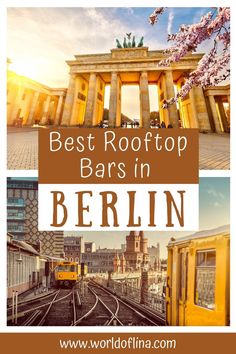 the best rooftop bars in berlin, germany with text overlay that reads best rooftop bars in berlin