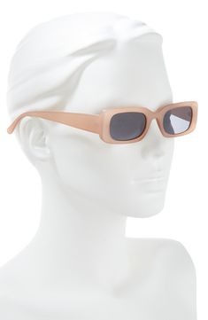 Slim rectangular frames add a retro-inspired aesthetic to full-coverage sunnies that will complement your trendsetting looks. 100% UV protection Plastic Imported Not available for sale and shipment to Germany Retro Rectangular Sunglasses With Uv Protection, Retro Rectangular Sunglasses With Uva Protection, Retro Rectangular Sunglasses With Polarized Lenses, Retro Rectangular Polarized Sunglasses, Rectangular Sunglasses With Mirrored Lenses, Rectangular Plastic Sunglasses For Spring, Retro Rectangular Sunglasses For Summer, Adjustable Rectangular Sunglasses With Polarized Lenses, Casual Rectangular Sunglasses For Spring