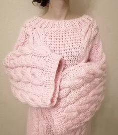 Pink Knitted Sweater Chunky Knit Sweater Oversized Knit Sweater Cable Knit Sweater Bomber Knit Sweater Cozy Knit Sweater Wool Sweater Our products are created according to customer's exact sizes. Every clothing is knitted with love.  With personalization you can tell us your exact sizes. Handmade Materials: Wool, Acrylic 30 degree Wash/ Hand Wash See more hand knitted products of our shop https://www.etsy.com/shop/TINAFASHIONSHOP Pink Knitted Sweater, Knit Sweater Oversized, Pink Oversized Sweater, Soft Knit Cardigan, Oversized Knit Sweater, Sweater Chunky, Pink Knit Sweater, Oversized Knit Cardigan, Cozy Knit Sweater