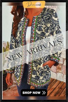 Ethnic Floral Print Patchwork Long Sleeve Vintage Jacket for Women Cheap Blue Floral Print Outerwear, Bohemian Floral Print Outerwear, Bohemian Printed Winter Outerwear, Bohemian Multicolor Floral Print Outerwear, Bohemian Long Sleeve Floral Print Outerwear, Bohemian Long Sleeve Outerwear With Boho Print, Long Sleeve Boho Print Outerwear For Fall, Long Sleeve Outerwear With Boho Collar For Fall, Boho Collar Long Sleeve Outerwear For Fall