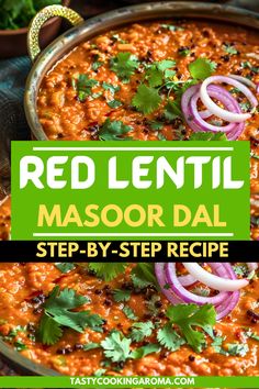 Stunning Red Masoor Dal for Dinner