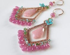 Sherbert. Handmade Earrings. Seed Bead Earrings. Hoop Earrings. - Etsy Bohemian Pink Hoop Earrings, Pink Bohemian Hoop Earrings, Handmade Pink Hoop Jewelry, Pink Hoop Earrings With Dangling Beads For Gift, Handmade Pink Bohemian Hoop Earrings, Bohemian Pink Hoop Jewelry, Bohemian Pink Hoop Earrings As A Gift, Bohemian Pink Hoop Earrings Gift, Unique Pink Hoop Earrings As Gift