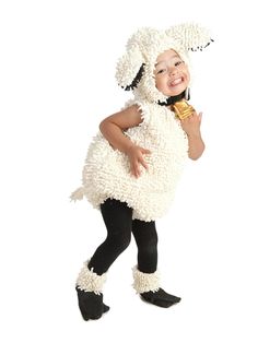 Baby/Toddler Lovely Lamb Costume - costumes.com Baby Sheep Costume, Diy Sheep Costume, Sheep Costume, 3 People Costumes, Lamb Costume, Sheep Costumes, Nativity Costumes, Pig Costumes, Baby Kostüm