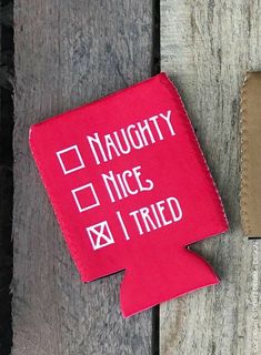 a red piece of cloth sitting on top of a wooden table