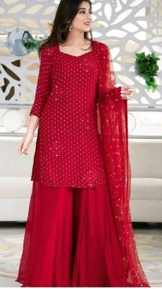 Shaurya Sanadhya, डिजाइनर कपड़े, Sharara Designs, Blue Kurta, Pakistani Dresses Casual, Salwar Kamiz, Beautiful Pakistani Dresses, Body Measurement, Cotton Dupatta