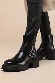 Buckle Heels, Edgy Ankle Platform Boots With Buckle, Elegant Black Platform Boots With Buckle Closure, Black Heeled Boots, Black Edgy Platform Boots With Buckle Closure, Winter Ankle-high Platform Boots With Buckle Closure, Black Ankle Platform Boots With Buckle Closure, Buckled Heels, Zipper Boots