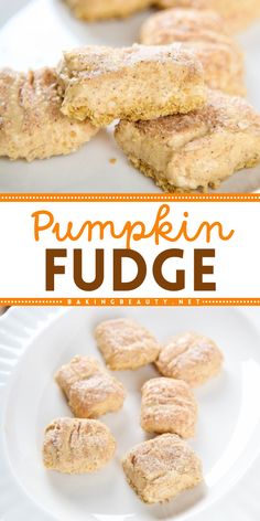 Indulge yourself with this simple pumpkin recipe! Tucked inside graham cracker crusts, the pumpkin pie flavor is just waiting to be tasted. This pumpkin fudge is a Thanksgiving dessert idea guaranteed to make you smile. Easy Pumpkin Dessert, Pumpkin Fudge, Fudge Flavors, Easy Autumn Recipes, Pumpkin Recipe, Fall Desserts Easy, Cracker Crust