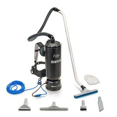 an image of a vacuum cleaner with accessories