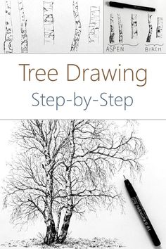 Tree drawing guide How To Sketch A Tree, Tree Drawing How To, Sketching Trees Pencil How To Draw, Drawing Trees Pencil Sketch, Cool And Easy Sketches, Drawing Trees Step By Step Pencil, Sketching For Beginners Pencil, Pencil Sketch Tutorials Step By Step