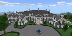 an image of a large house in minecraft