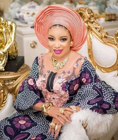 Owambe ~ Ankara ~Asoebi Iro And Buba Styles Lace, Ankara Asoebi, Nigerian Wedding Dresses Traditional, Style Ankara, Nigerian Wedding Dress, Ankara Long Gown, Dresses Traditional, Nigerian Styles