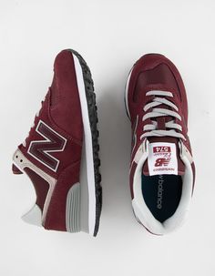 New Balance 574 Shoes, Maroon Sneakers, New Balance 574 Womens, New Balance Shoe, Beige Skin, New Balance Style, Trail Design, Easy Fashion, New Balance 574