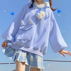 Bunny Ear Hoodie, Hoodies For Teens, Drawing Outfits, Asia Countries, Kawaii Rabbit, Kawaii Hoodies, Kawaii Hoodie, Bunny Hoodie, Character Sheets