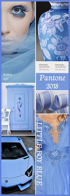 the front and back cover of a magazine with pictures of different things in it, including a blue vase