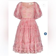 This Enchanting Piece Captures The Essence Of Dreamy Rose Garden Blooms. Soft Pastel Colors Adorn The Fabric, And The Sweetheart Neckline And Flowy Skirt Create A Feminine Silhouette. This Dress Is The Perfect Choice For A Romantic Day Out! Sweetheart Neckline Sheer Puff Sleeves Fitted Waistline Back Zipper Bust 42-44" (Has Some Stretch) Waist 38" Length 44" Worn Once, Like New Jewel Dress, Soft Pastel Colors, Feminine Silhouette, Flowy Skirt, Rose Garden, Dress Pink, Soft Pastel, Sweetheart Neckline, Puff Sleeves