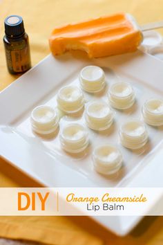 Wild Orange essential oil and vanilla extract combine to make this dreamy Creamsicle flavor a hit for your lips. Wild Orange Essential Oil, Doterra Recipes, Doterra Oil, Diy Lotion, Diy Kosmetik, Homemade Lotion, Diy Lip Balm