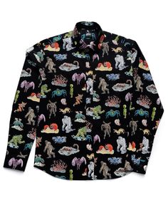 Long Sleeve Cryptids Shirt - PRETTY SNAKE Thunder Bird, Billy Kid, Pretty Snakes, Abominable Snowman, Bat Boys, Loch Ness Monster, Loch Ness, Nature Shirts, Short Sleeve Dress Shirt