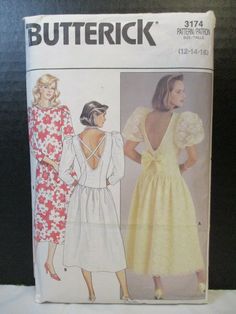 an image of a woman's dress pattern from butterick