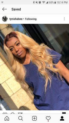 Blonde With Dark Roots, Long Blonde, Brazilian Human Hair, Love Hair, Hair Bundles, Weave Hairstyles, Hair Looks