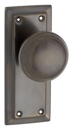 an image of a door handle with a round knob on the front and back side