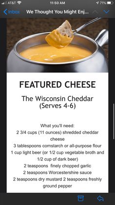 a recipe for the wisconsin cheddar