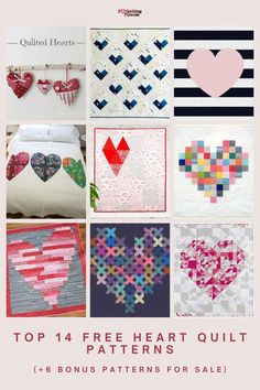 the top four heart quilt patterns for sale