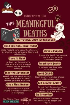 a poster with the words, tips and instructions for writing