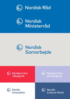 the logos for nordic furniture and interior design