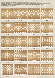 the different types and patterns of decorative metal grilles