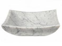 a white marble bowl on a white background