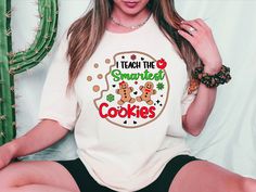 Teacher Shirt Christmas, Cute Teacher Shirts Christmas, Funny Teacher Shirts Christmas, Teacher Holiday Shirts Svg, Fall Teacher Shirts, Christmad Teacher Shirts, Christmas Shirts For Women, Cookie Shirt, Teacher Wear