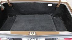 the trunk area of a car is empty