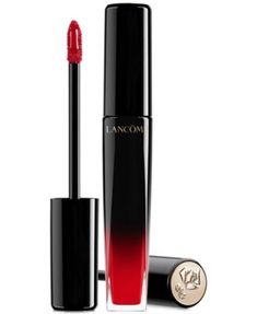 L'Absolu Lip Lacquer, 0.27 oz | macys.com Spirit Makeup, Pretty Lipstick Colors, Pretty Lipstick, Mouth Care, Makeup Is Art, Rouge Lipstick, Lancome Paris, Bottom Lip, Lip Lacquer