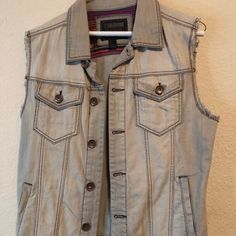 Forever 21 Men’s Denim Vest Size Small. Worn 5 Times Like Brand New Casual Relaxed Fit Denim Vest, Casual Button-up Denim Vest, Urban Cotton Denim Vest For Fall, Casual Cotton Denim Vest With Relaxed Fit, Casual Denim Vest For Streetwear, Urban Cotton Denim Vest For Spring, Casual Distressed Cotton Denim Vest, Casual Fitted Denim Vest, Casual Everyday Denim Vest For Fall