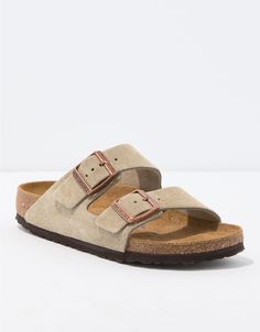 Birkenstock Women's Arizona Soft Footbed Sandal Light Brown Birkenstocks, Casual Cork Slides With Arch Support, Beige Suede Cushioned Footbed Sandals, Beige Suede Footbed Sandals With Cushioned Footbed, Comfortable Suede Footbed Sandals With Arch Support, Comfortable Cork Footbed Sandals With Arch Support, Comfortable Cork Slides With Textured Footbed, Casual Cork Footbed Sandals With Arch Support, Casual Beige Footbed Sandals With Arch Support