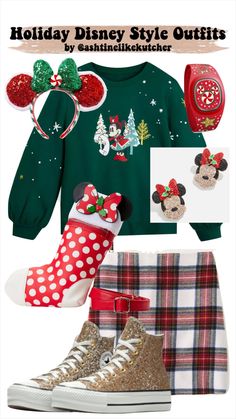 Disney Christmas Party Outfit Ideas, Disney At Christmas Outfits, Christmas Disney Outfits Women, Disney Christmas Party Outfit, Christmas Disney World Outfits, December Disney World Outfits, Disney Holiday Outfits, Christmas Disneyland Outfit, Disney Park Outfit Winter