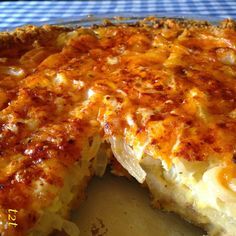 a close up of a pie on a plate with one slice missing from it's crust