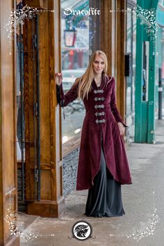 Comtesse winter coat  Steampunk coat for LARP by Dracolite on Etsy Gothic Outerwear For Fantasy Events In Winter, Gothic Outerwear For Fantasy Events In Fall, Gothic Outerwear For Fall Fantasy Events, Gothic Long Coat For Larp, Medieval Costume Outerwear For Winter, Medieval Outerwear For Winter Cosplay, Medieval Long Sleeve Outerwear For Alternative Fashion, Steampunk Outerwear For Fantasy Events In Fall, Fantasy Style Winter Outerwear For Fantasy Events