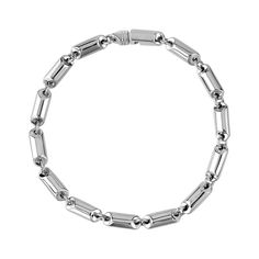 Solid Link Bracelet - Mens Steel Bracelets - The Steel Shop Beach Shower, Precious Jewelry, Steel Jewelry, Steel Bracelet, Heavy Weight, Link Bracelets, Silver Color, Jewelry Pieces, Leather Bracelet