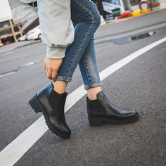 Black Women Martins Ankle Boots Womens Black Booties, Hot Style, Women Boots, Martin Boots, Boots Ankle, Leather Ankle Boots, Teen Fashion, Ankle Booties, Fashion Women