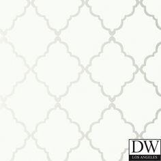 a white and gray wallpaper with an intricate design