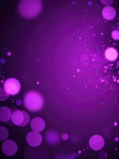 an abstract purple background with lots of small circles in the center and light at the end