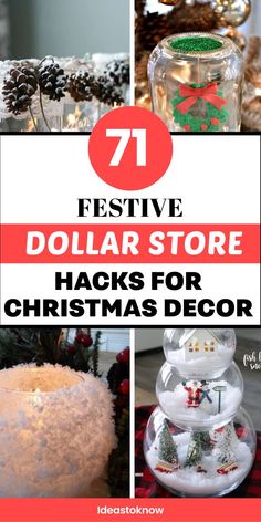 festive dollar store hacks for christmas decor